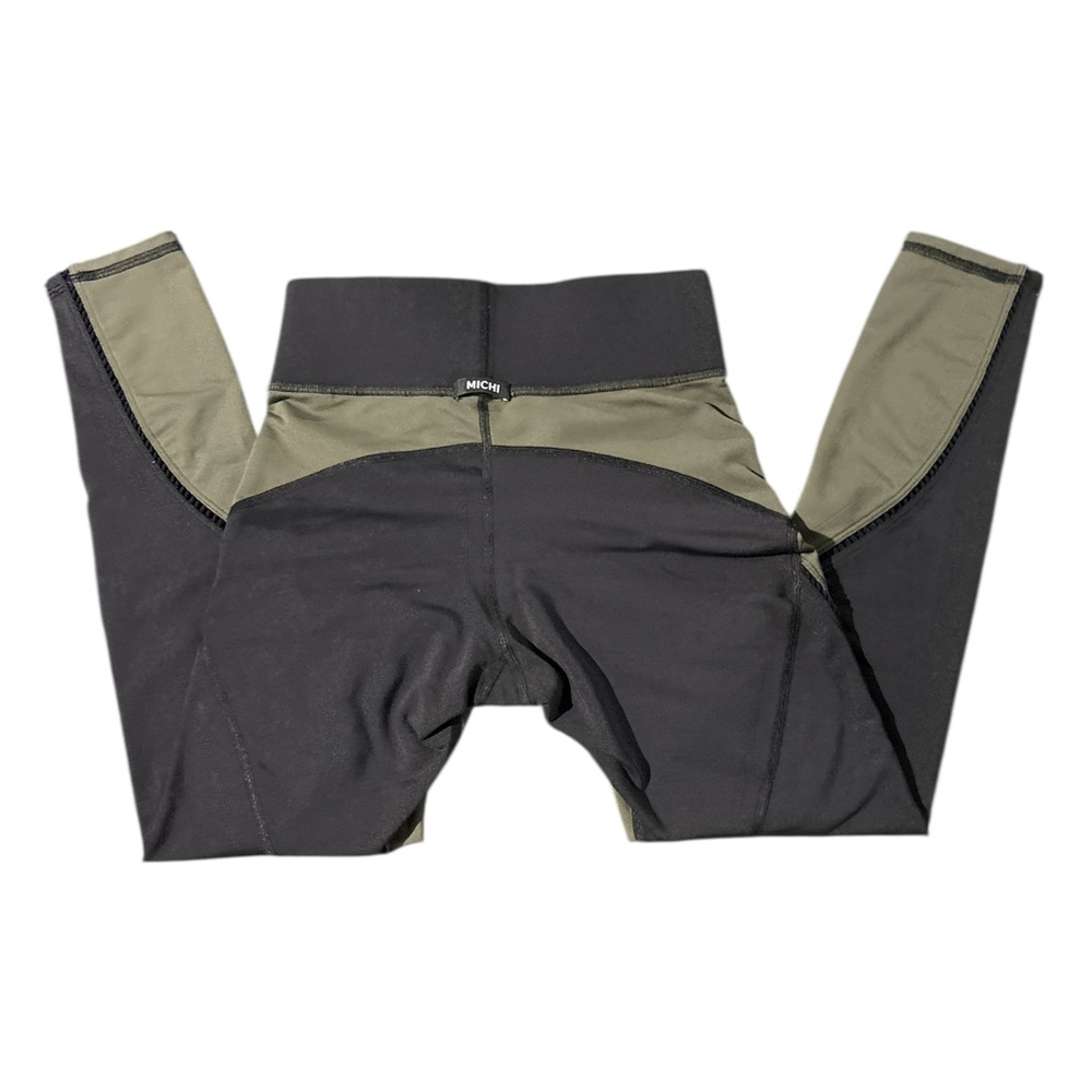 Womens Michi Axial Legging Olive/Black